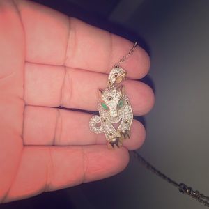 Wild cat pendant and necklace